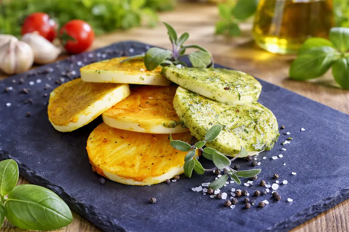 Hausgemachter Grillkäse der Metzgerei Weeger Hausgemachter Grillkäse der Metzgerei Weeger