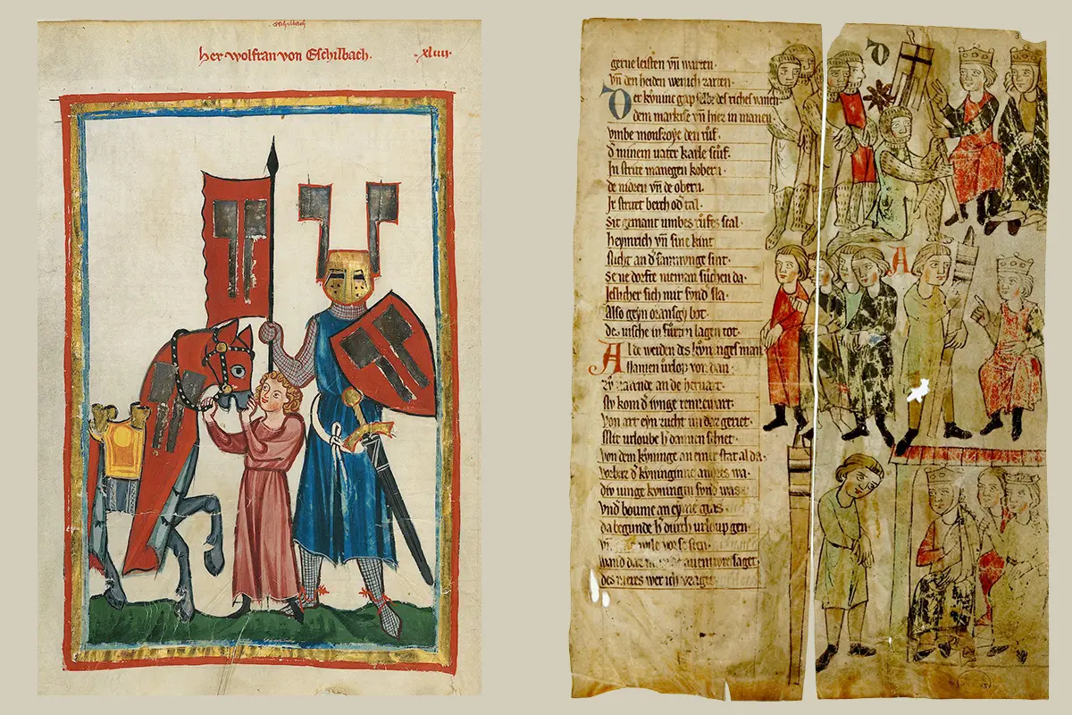 olfram von Eschenbach im Codex Manesse